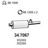 OPEL 852068EX End Silencer